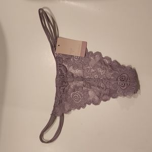 Gilligan & O'Malley Lavender Ladies Thong L